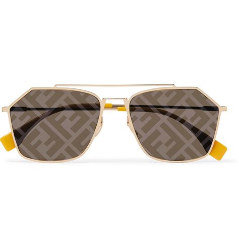 fendi logo trim sunglasses|fendi logo lens sunglasses.